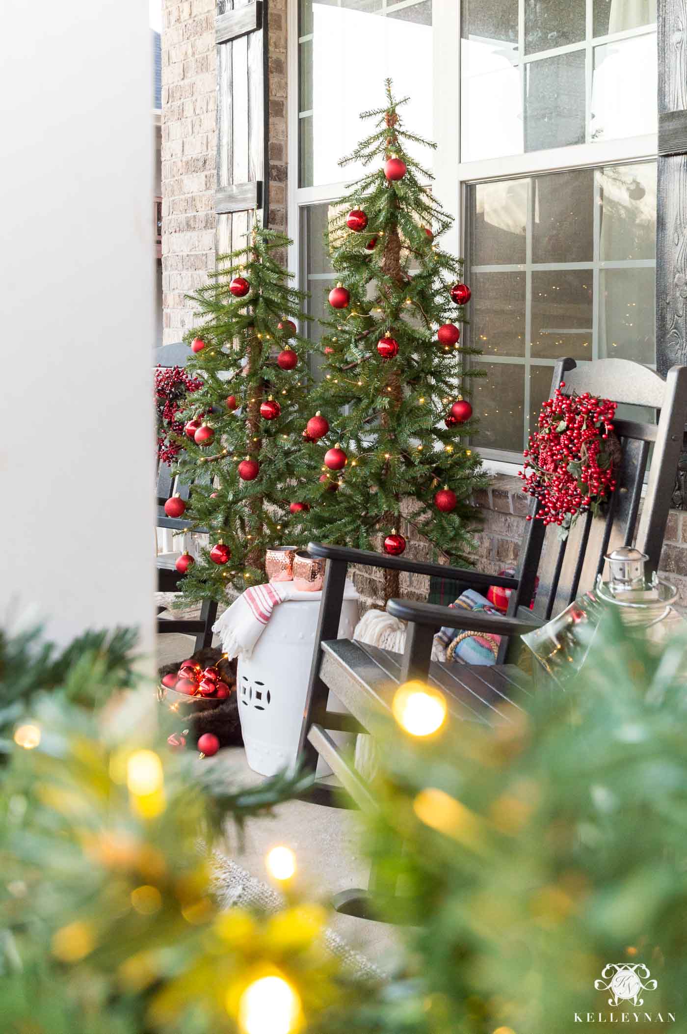 Deck the Porch With Christmas Trees For That Festive Feel!