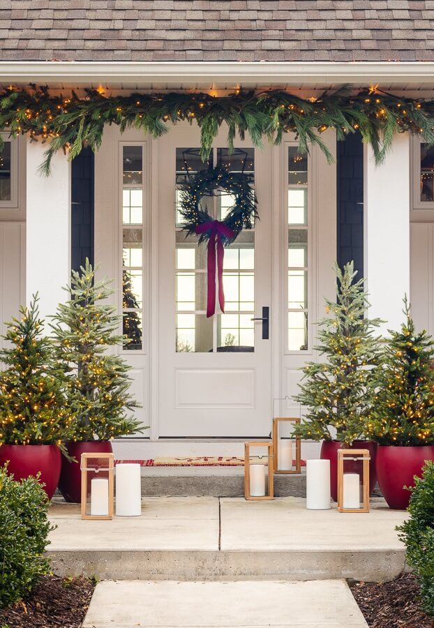 Deck the Porch With Christmas Trees For That Festive Feel!