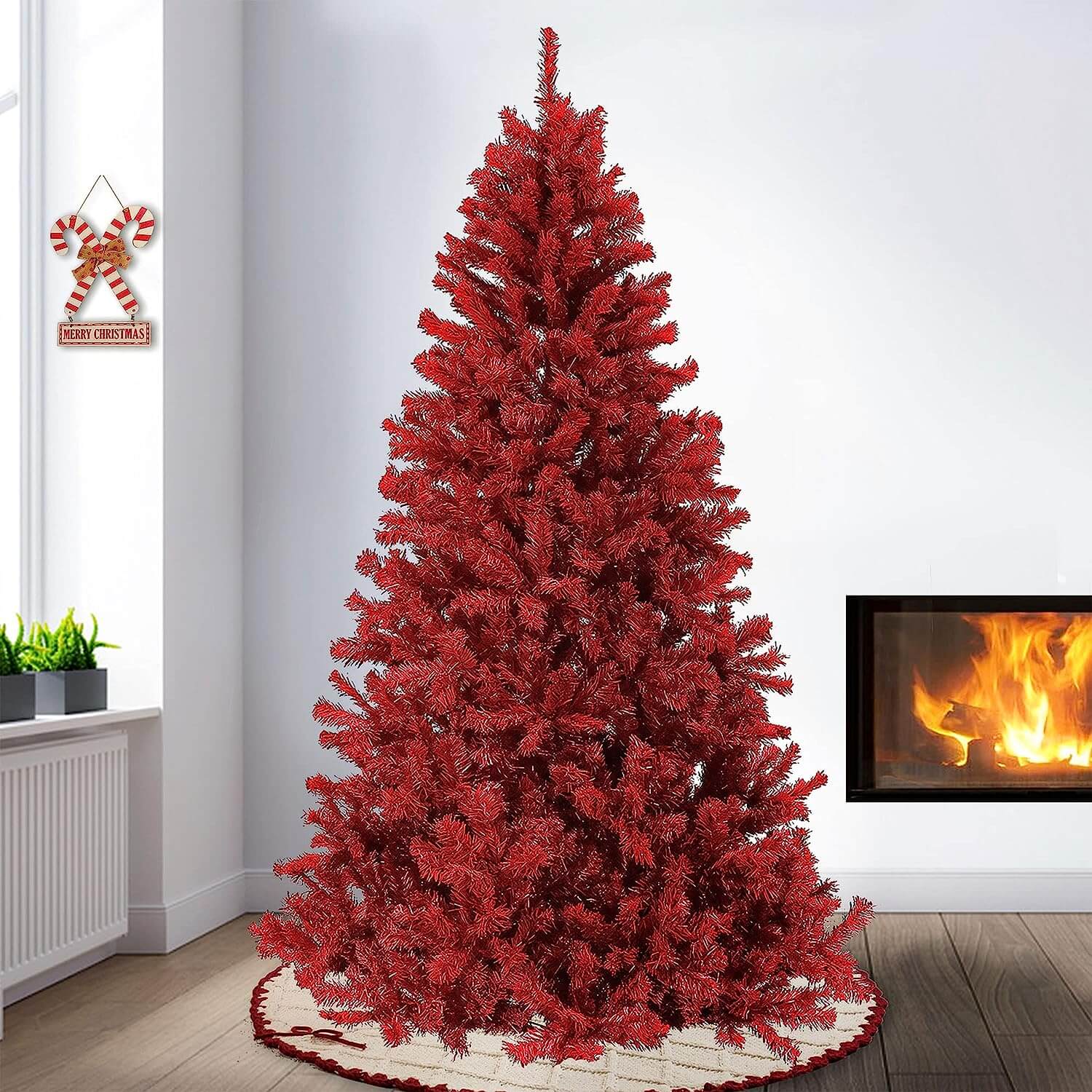 Red Christmas Trees: Decorating with Festive Holiday Cheer!
