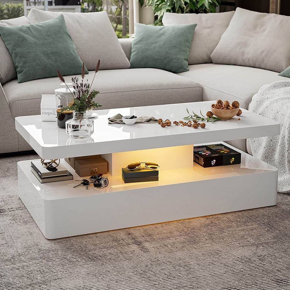 Glitz Up Your Home With These White & Gold Coffee Tables!
